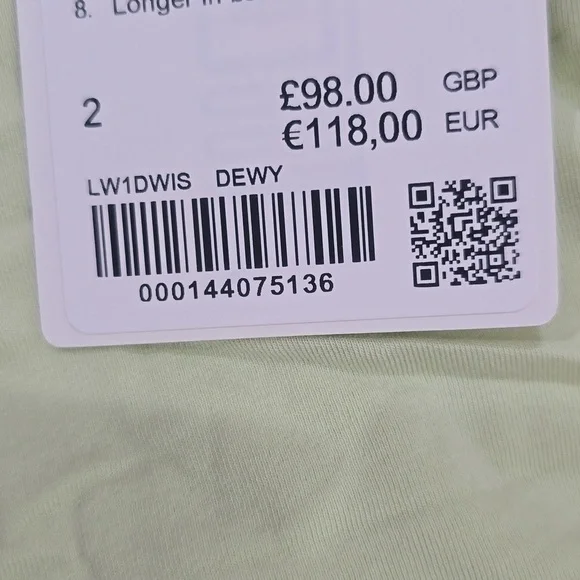 **NWT Lululemon Pima Cotton Open-Back Midi Dress | Dewy | Size 2** - Picture 9 of 9